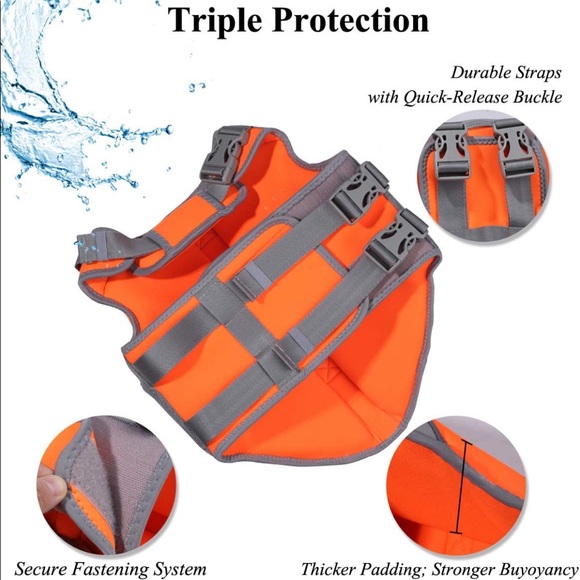 🆕 Vivaglory 🐶 Life Jacket for 🐾 Dogs 🐾 - Picture 5 of 9